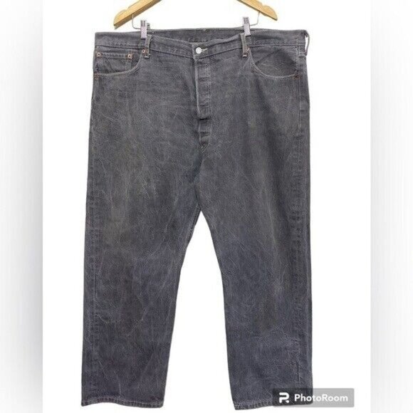 Levi’s straight legs mens  Jean  Gray size 48X32 vintage button fly - Picture 9 of 9
